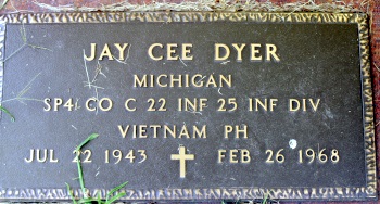 Headstone of Jay Cee Dyer