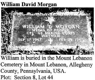 Headstone of William David Morgan