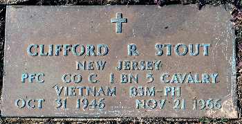 Headstone of Clifford Russell Stout