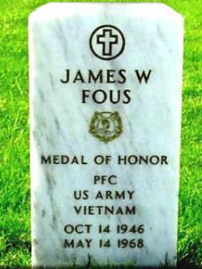 Headstone of James William Fous