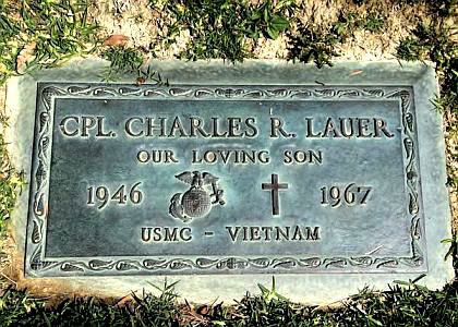 Headstone of Charles Russell Lauer