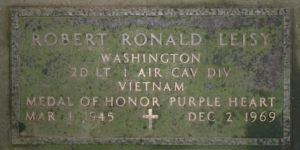 Headstone of Robert Ronald Leisy