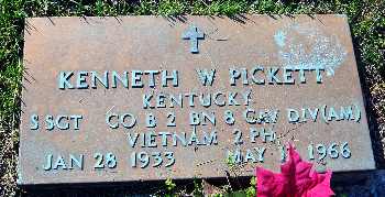 Headstone of Kenneth Walter Pickett