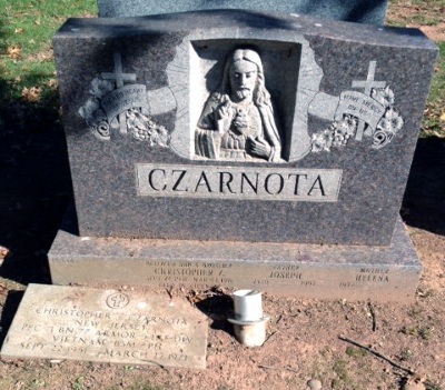 Headstone of Christopher Zeno Czarnota