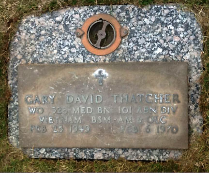 Headstone of Gary David Thatcher