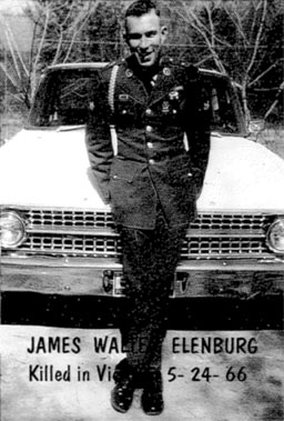 Headstone of James Walter Elenburg