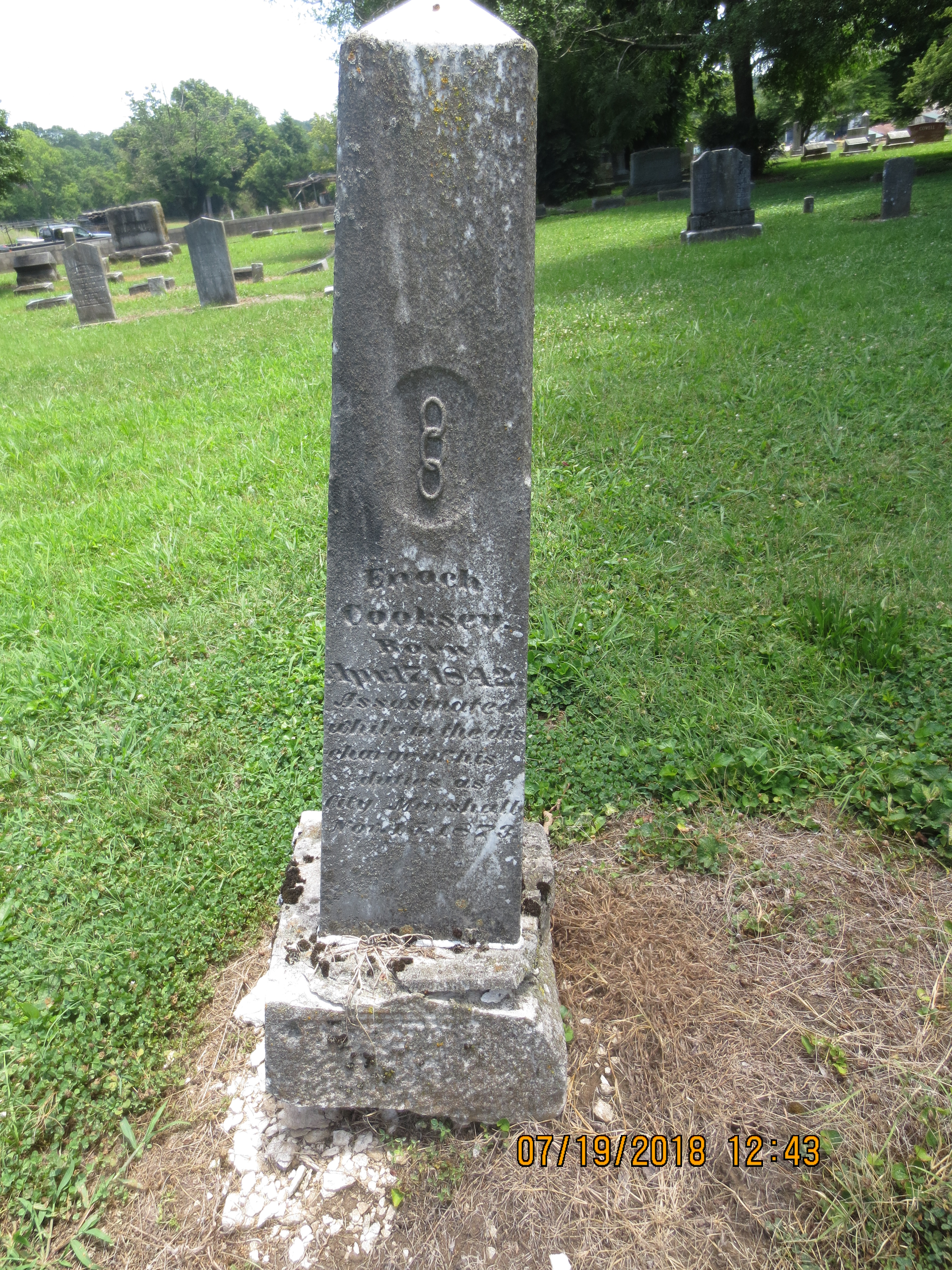 Headstone of Enoch Cooksey