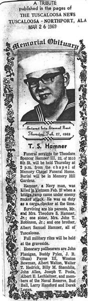 Headstone of Theodore S Hamner III