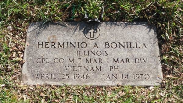 Headstone of Herminio Amelio Bonilla