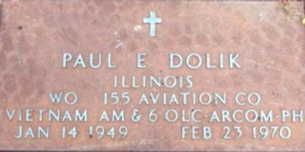 Headstone of Paul Edward Dolik