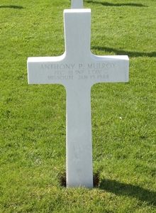 Back of headstone — Anthony Paul Mulroy