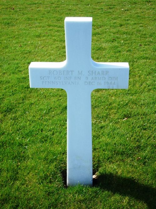 Back of headstone — Robert Miller Sharp