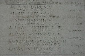 Headstone shared by 7 interments, including Byron Milton Allison
