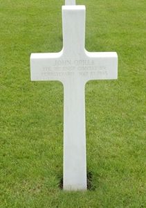 Back of headstone — John Orilla