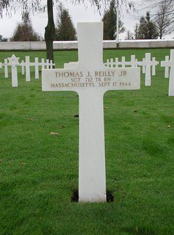 Back of headstone — Thomas Joseph Reilly