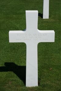 Back of headstone — Floyd Dana St Clair