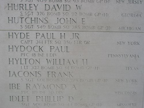 Back of headstone — William Haven Hylton