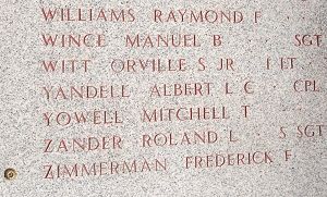 Headstone of Albert L C Yandell