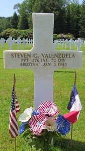 Back of headstone — Steven Guereno Valenzuela