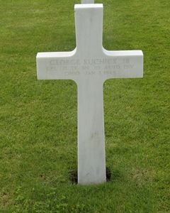 Back of headstone — George Kuchick