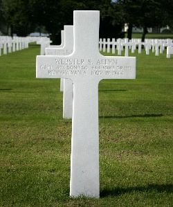 Back of headstone — Webster Stokes Allyn