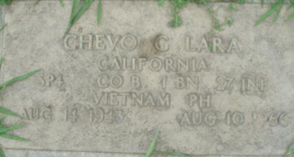 Headstone of Chevo Garcia Lara