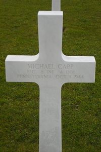 Back of headstone — Michael Capp