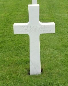 Back of headstone — Joseph John Sheehan