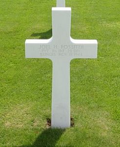 Back of headstone — Joel Hubbard Rossiter