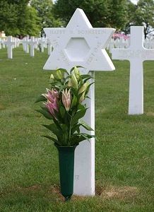 Back of headstone — Harry M Bornstein