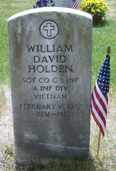 Headstone of William David Holden