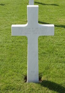 Back of headstone — William Peyton Hulsey
