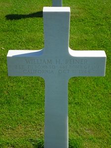 Back of headstone — William Harper Reiner