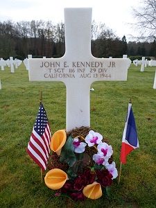 Back of headstone — John Elmer Kennedy