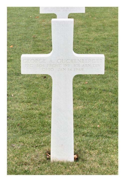 Back of headstone — George A Guckenberger