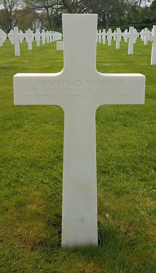 Back of headstone — Stafford Wilbur Webb
