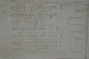 Headstone shared by 5 interments, including Willie D Aldy