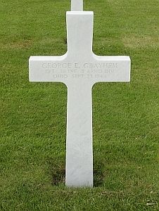 Back of headstone — George Edward Grayhem