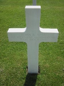 Back of headstone — John Benjamin Wise