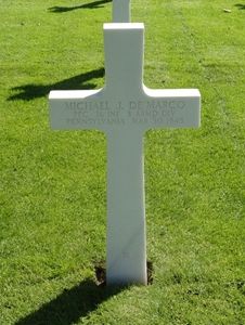 Back of headstone — Michael J De Marco