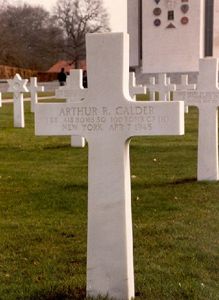 Back of headstone — Arthur Robert Calder