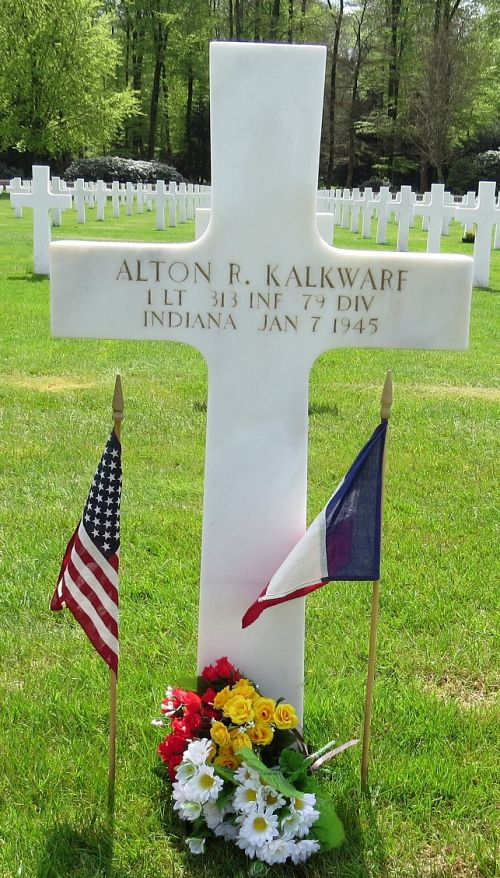 Back of headstone — Alton Rudolph Kalkwarf