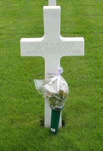 Back of headstone — Voight Brady Hoover
