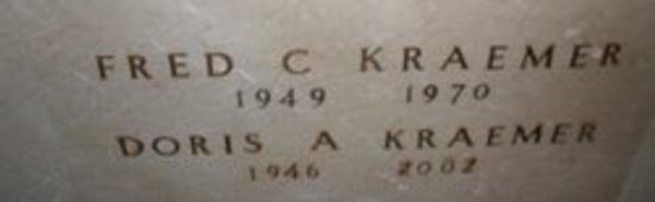 Headstone of Fred Chris Kraemer