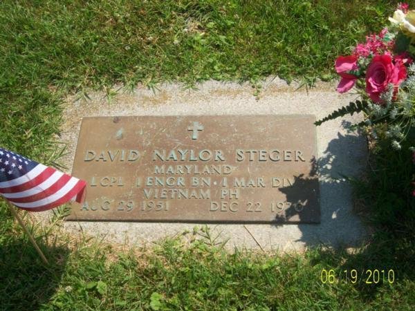 Headstone of David Naylor Steger