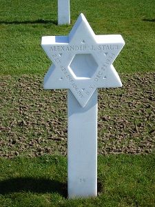 Back of headstone — Alexander J Staub