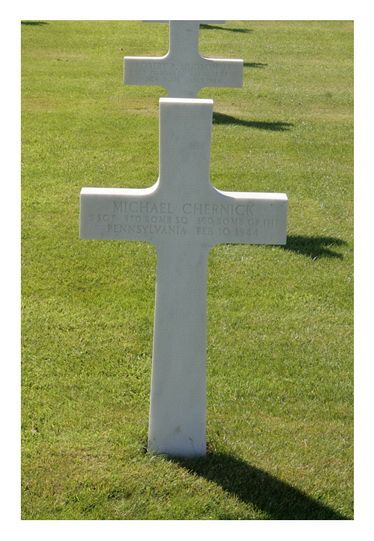 Back of headstone — Michael Chernick