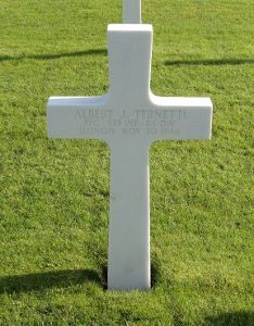 Back of headstone — Albert J Ternetti