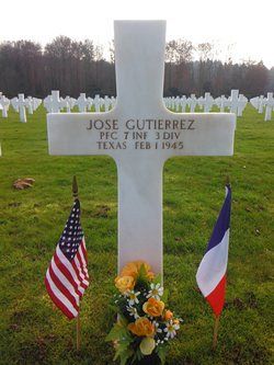 Back of headstone — Jose Gutierrez
