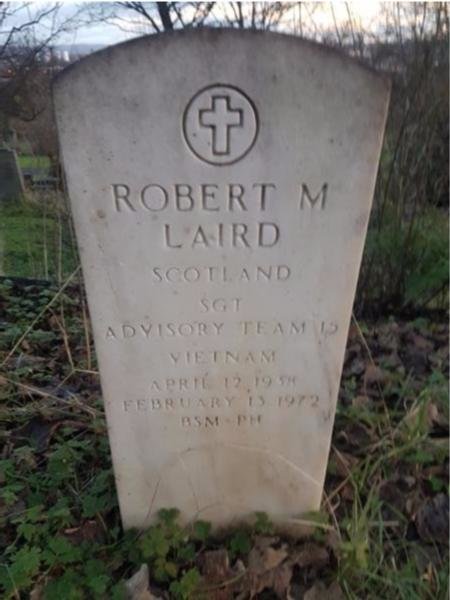 Headstone of Robert Murray Laird